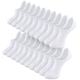 thumbnail image 1 of IKIBVTY Women 10 Pairs No Show Socks, Low Cut Anti-slid Athletic Running Casual Invisible Liner Socks, Solid Black White Gray, 1 of 6