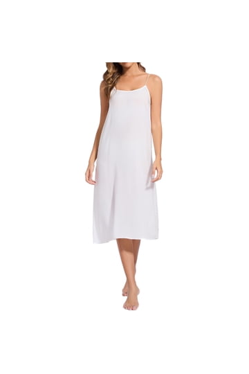 long slips for dresses White Full Slip and Underskirts OB 16/US 12 through.2) Open long 13 Fall Dresses Under Vintage slip Size:MED