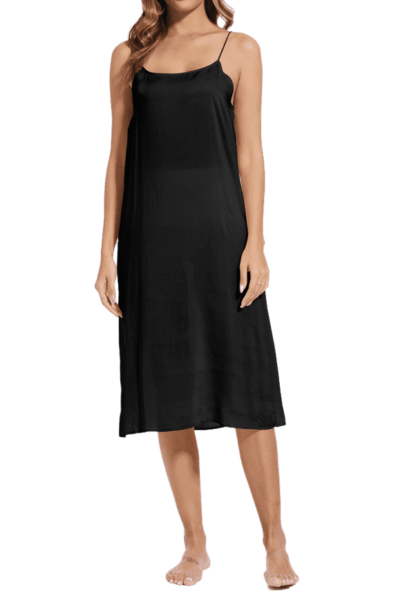 Women 100% Cotton Long Full Slips for Under Dresses Camisoles Slip Dress Chemise Petticoat