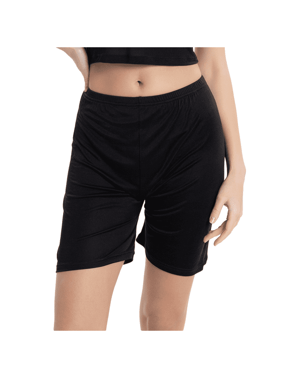 Women 100% Knit Mulberry Silk Bloomer Slips Pettipants Culotte Slip Half Slips
