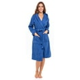 thumbnail image 1 of Women 100% Luxury Terry Shawl Cotton Hooded Toweling Bathrobe Spa, 1 of 6