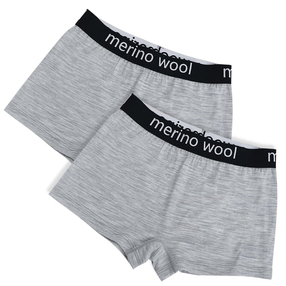 Women 100% Merino Wool Underwear-2 Packs Boxer Briefs Breathable Underwear, Dry Panties for Ladie Outdoor Sport