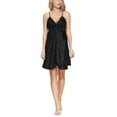 thumbnail image 1 of Women 100%Silk Slip Sexy Slit Chiffon Inside, 1 of 11