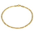thumbnail image 1 of Women 10inch Gold Stainless Steel Figaro Link Anklet Foot Chain, 1 of 4