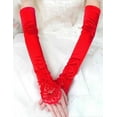 thumbnail image 1 of Women 1920S Long Flapper Fingerless Evening Opera Satin Gloves Bride 18.89”, 1 of 1