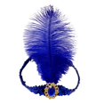 thumbnail image 1 of Women 1920s Flapper Headband BWASD Sequined Showgirl Flapper Headband Cocktail Multiple Colors Party Headdress Mardi Gras for Performance Dark Blue, 1 of 5