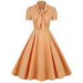 thumbnail image 1 of Women 1950s Retro Vintage Formal Cocktail Swing Dresses Short Sleeve/Sleeveless Elegant Fit and Flare Evening Prom Dress, 1 of 6