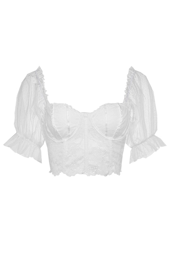 Women 1PC Underwire Lingerie Lace Tops Women's Elegant Blouse Black Blouse Lace Blouse For Oktoberfest