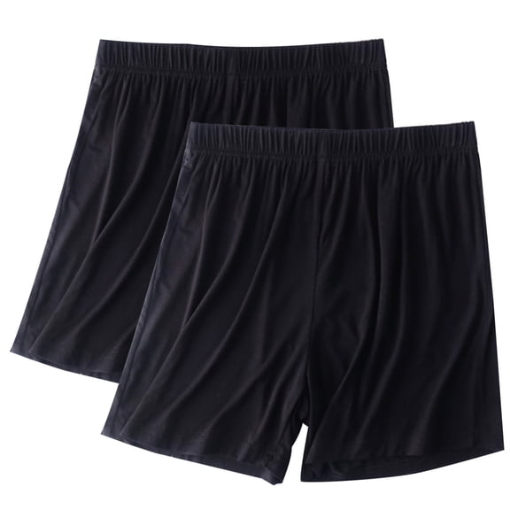 Women 2 Pack Modal Shorts Casual Soft Lounge Loose Fit Short Comfy Elastic Waist Summer Beach Pajama Shorts