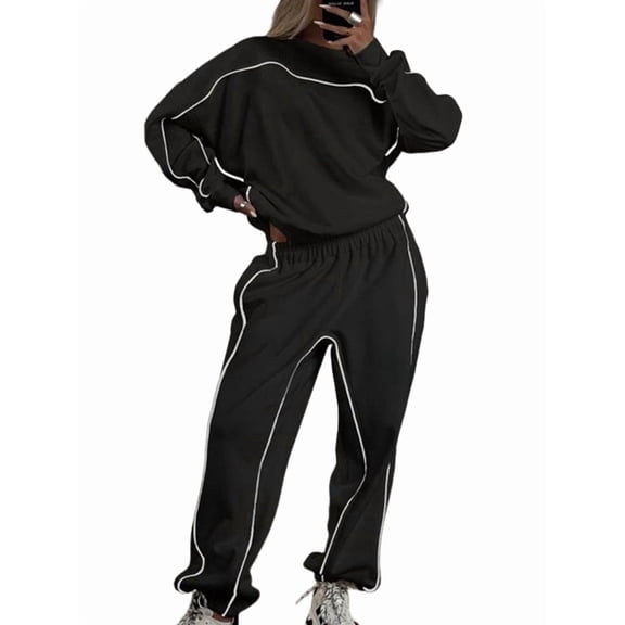 Women 2 Piece Lounge Sets Sweatsuit Fall Outfits Matching Wide Leg Pants Set Tracksuit Trendy Clothes