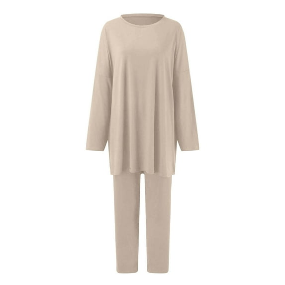 Women 2 Piece Outfit Set Casual Oversized T Shirt Tops Long Pants Workout Sports Tracksuit Formal Pants Suits for Women Evening Weddings Suits for Women Formal Pant Suits for Women Dressy Wedding