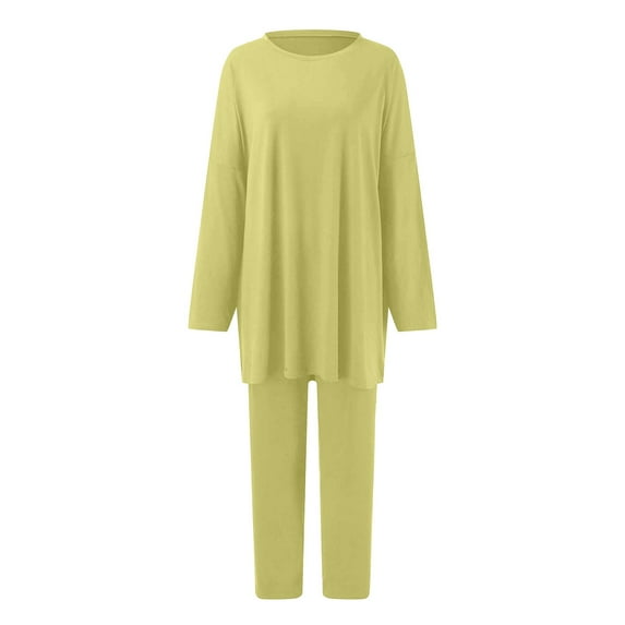 Women 2 Piece Outfit Set Casual Oversized T Shirt Tops Long Pants Workout Sports Tracksuit Formal Pants Suits for Women Evening Weddings Suits for Women Formal Pant Suits for Women Dressy Wedding