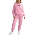 thumbnail image 1 of Women 2 Piece Outfits - Long Sleeve Hoodie With Jogger Pants Set Matching Sets Women Clothing Women'S Clothing Sets, 1 of 4