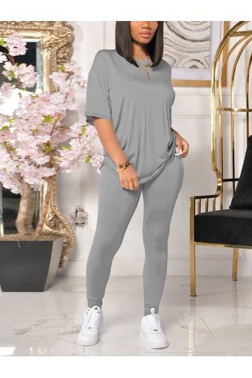Off The Shoulder Sweat Suit