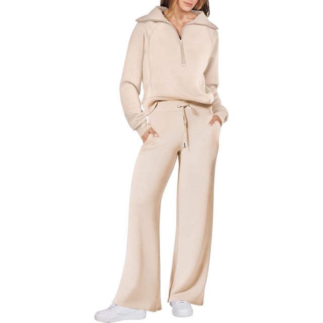 Women 2 Piece Outfits Sweatsuit Oversized Sweatshirt Sweatpants Sweat