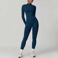 thumbnail image 1 of Women 2 Piece Seamless Ribbed Workout Sets With Zip Up Jacket High Waisted Gym Yoga Leggings Wedding Guest Pant Suits for Women Dressy Pant Suits for A Wedding Petite Pant Set Petite Pant Suits for, 1 of 3