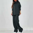 thumbnail image 1 of Women 2 Piece Sweatsuits Plus Size Full Zip Workout Gym Travel Vacation Sweatshirt Sweatpant Two Piece Outfits Fall Comfortable Tracksuit Lounge Matching Set, 1 of 6