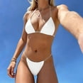 thumbnail image 1 of Women 2 Piece Swimsuits High Waisted Bikini Sets Beach Bikini For Two Piece Swimsuit With Flirty Cutouts Summer Resort Swimwear For Confidence 2 Piece Bathing Suits L, 1 of 4