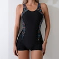 thumbnail image 1 of Women 2 Piece Tankini Swimsuits High Waisted Athletic Boyleg Racerback Bathing Suit Full Coverage Swimwear Sport Lap Swimsuit Shapewear Monokini L, 1 of 9