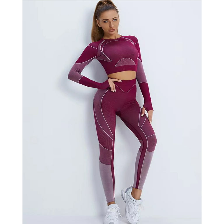 Generic Seamless Yoga Set Women Sport Set Workout Clothes For