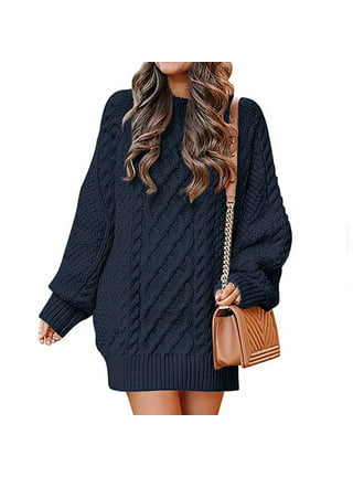 Cable Knit Sweater Dress Style A2385
