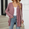 thumbnail image 1 of Women 2024 Autumn Mid Long Cardigan Casual Long Sleeve Neck Knitted Sweater Cardigans Coat Womens Jackets Sweaters Button Sweaters for Women Cardigan Hood plus Size Cardigans for Women 4x-5x Womens, 1 of 8