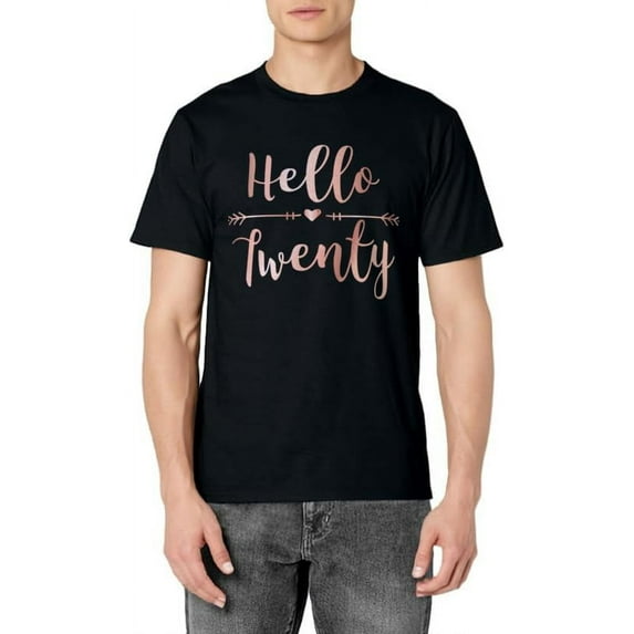 Women 20th Birthday Gift Hello 20 Cute Arrows T-Shirt