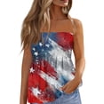 thumbnail image 1 of Women 250th Anniversary USA Shirt Women Patriotic Independence Day Shirt Women Strapless Casual Tube Top, 1 of 7