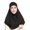 thumbnail image 1 of Women 2Pcs Hijab Cotton Stretch for Head Scarf with Tube Inner Underscarf, 1 of 20
