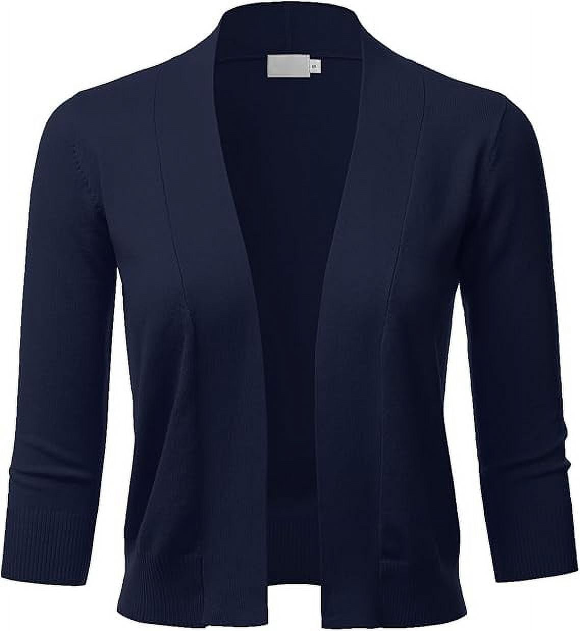 Classic Bolero Cardigan, 3/4 Sleeve