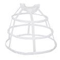 thumbnail image 1 of Women 3 Hoops Pannier Petticoat Hollow Out Birdcage Skirt Wedding Bridal Ruffles, 1 of 7