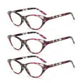 thumbnail image 1 of Women 3 Pairs Fashion Cat Eye Reading Glasses Sexy Retro Readers Presbyopic glasses, 1 of 2
