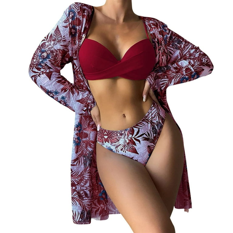 Women's Piece Modest Bathing Suit and Swimsuit Cover Up Set