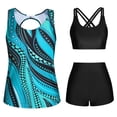 thumbnail image 1 of Women 3 Piece Tankini Swimsuits - Tummy Control Tank Top with Bra Modest Bathing Suit with Pockets Boyshorts Bottom 2026 Light Blue M, 1 of 2