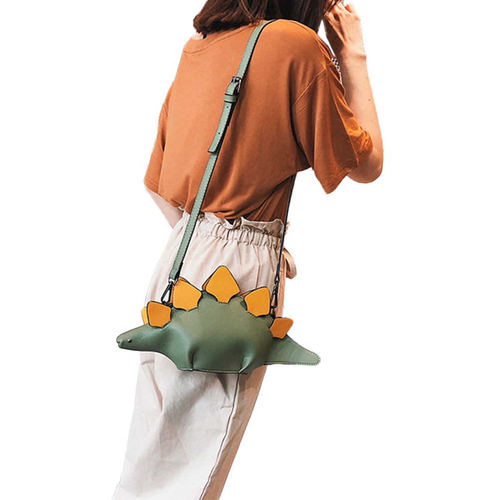 Women 3D Dinosaur Animal Style Shoulder Handbag Zipper Crossbody Purse Messenger Bag Green Walmart
