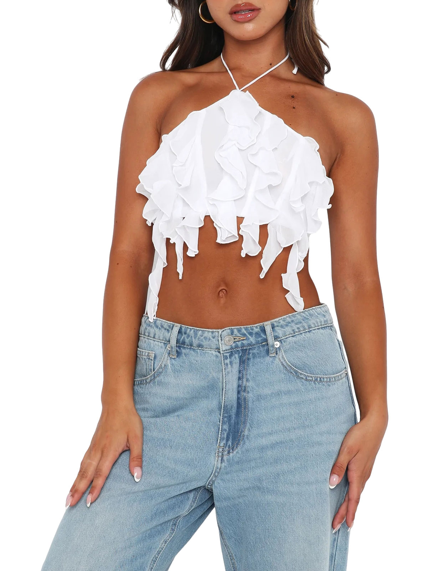 トップス sheller 3D flower ruffle tops 3D flower ruffle tops – shéller / シェリエ