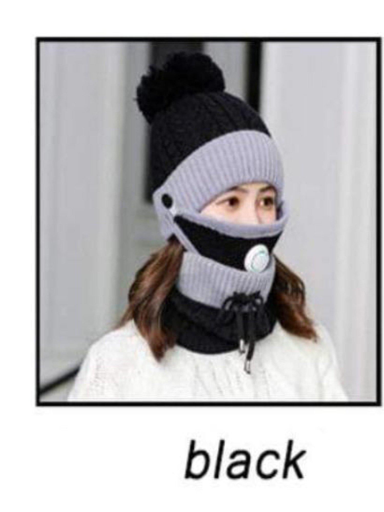 Women 3pcs Winter Hat Set For The Cold Weather