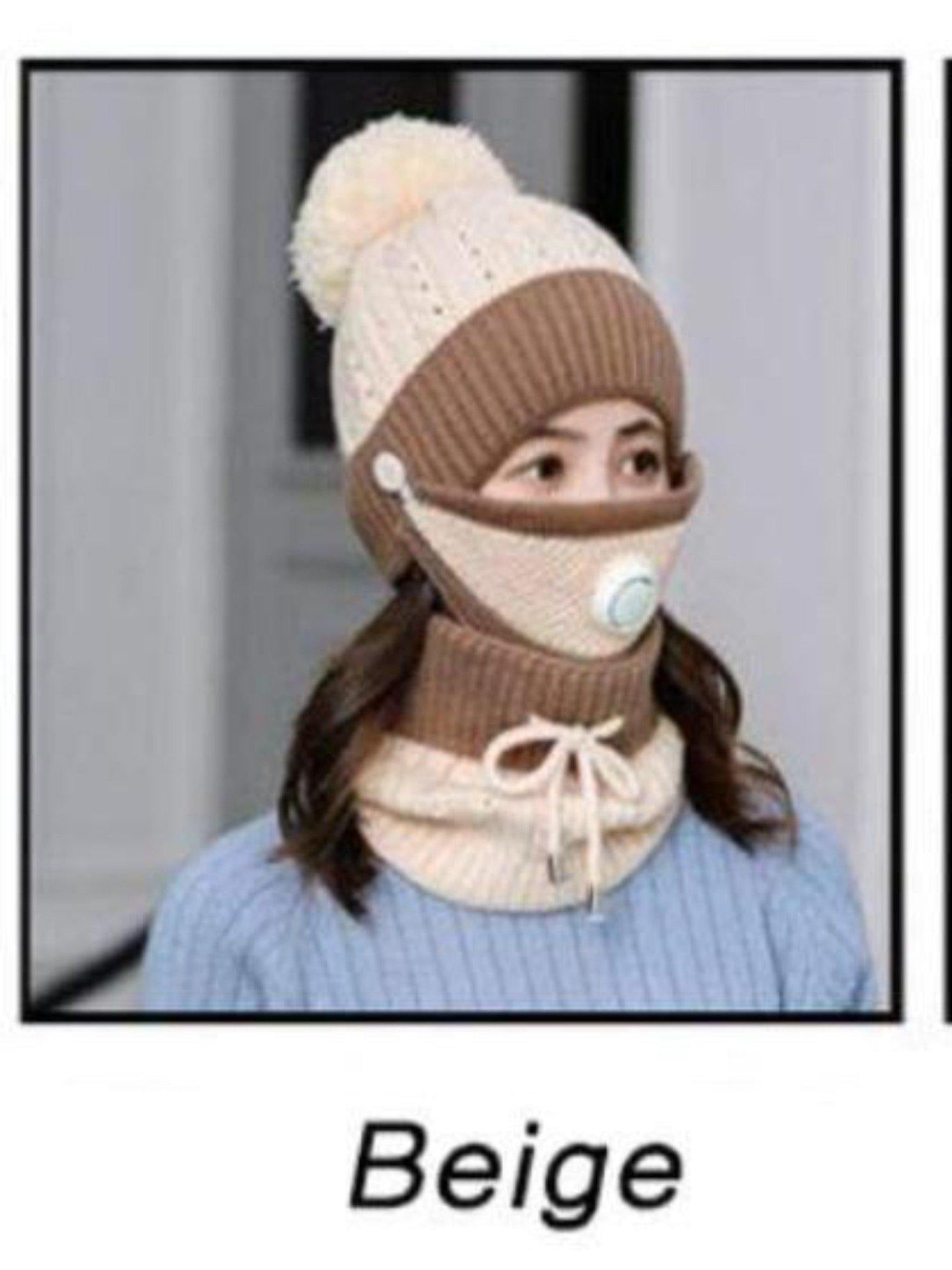 Women 3pcs Winter Hat Set For The Cold Weather