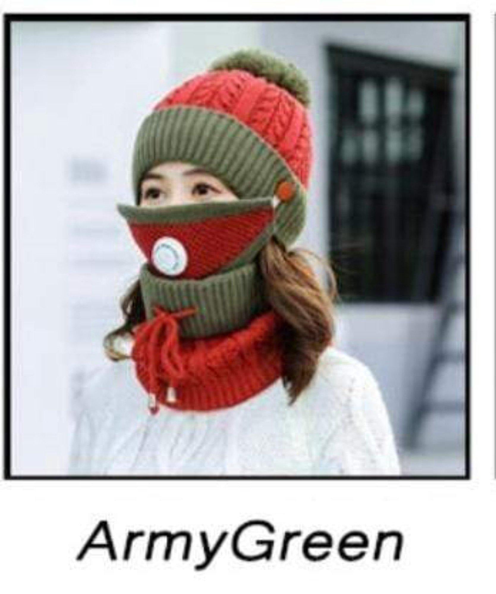 Women 3pcs Winter Hat Set For The Cold Weather