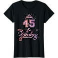 thumbnail image 1 of Women 45 Years Old And Fabulous Happy 45th Birthday T-Shirt, 1 of 3