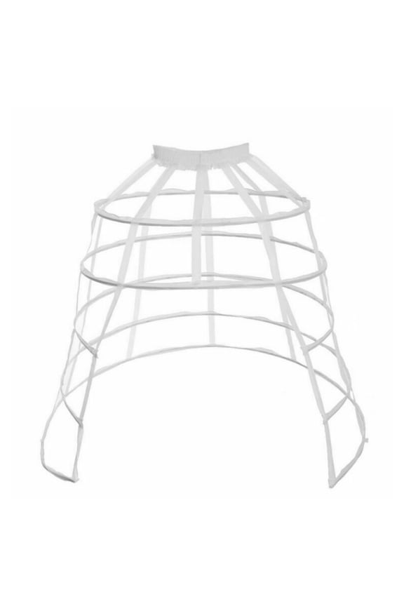 Women 5 Hoop Petticoat Hollowed Bird Cage Crinolines Underskirt