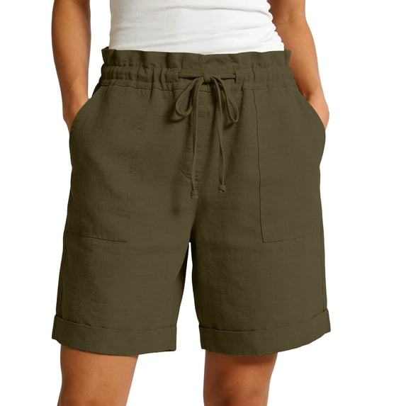 Women 5'' Quick Dry Running Athletic Shorts High Waisted Workout Gym Split Drawstring Short with 2 Pocket