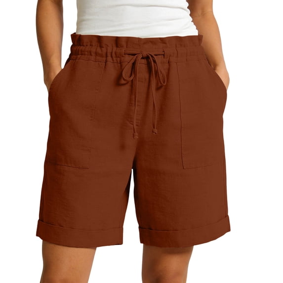 Women 5'' Quick Dry Running Athletic Shorts High Waisted Workout Gym Split Drawstring Short with 2 Pocket