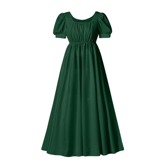 Women 50s 60s Vintage Sleeveless Cocktail Swing Dress 1950s Audrey Rockabilly Prom Party Dress Army Green L