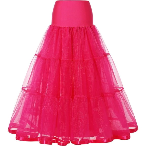 Women 50s Vintage Petticoat Crinoline Tutu Underskirts Plus Size Tutu Dress Petticoat