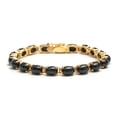 thumbnail image 1 of Women 6*4MM Black Star Bracelet,Silver Gold,wedding Anniversary Gift for man,child, 1 of 5