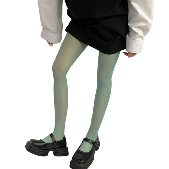 Women 90s Aesthetic Candy Colored Sheer Silk Tights Stocking Semi Opaque See Through Colorful Elastic Pantyhose Leggings