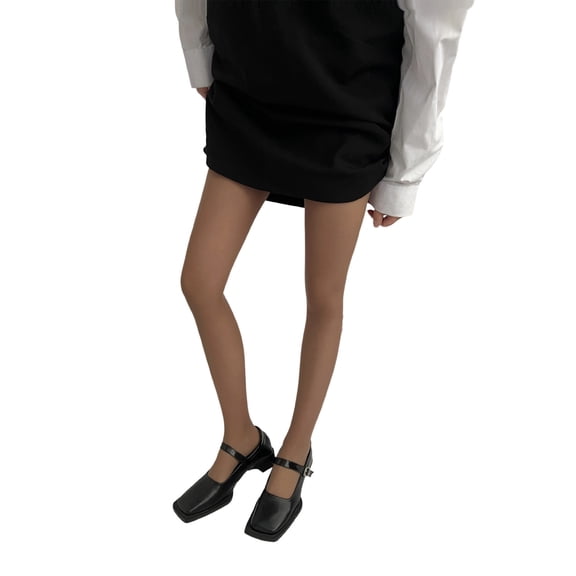 Women 90s Aesthetic Candy Colored Sheer Silk Tights Stocking Semi Opaque See Through Colorful Elastic Pantyhose Leggings