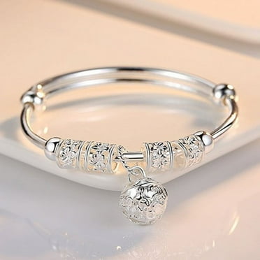 Women 925 Sterling Silver Charm Bracelet Jewelry