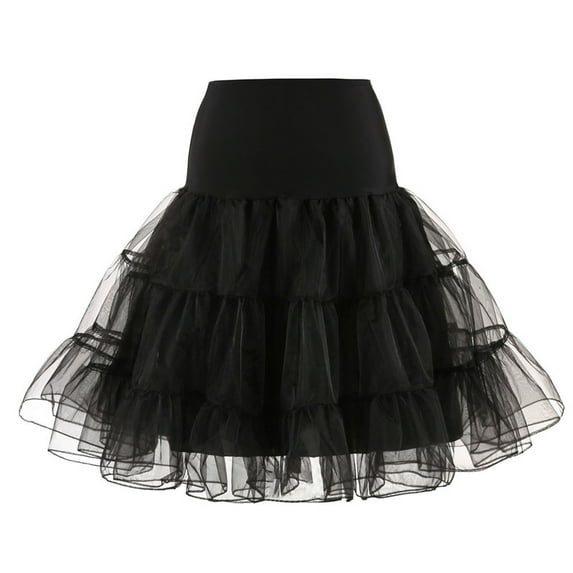 Women A-Line Tulle Skirt Layered Tulle Ballet Skirts 1950s Vintage Ballet Bubble Skirt Tulle Petticoat Layered Tulle Petticoat Halloween Tutu Skirts Carnival Costumes for Women